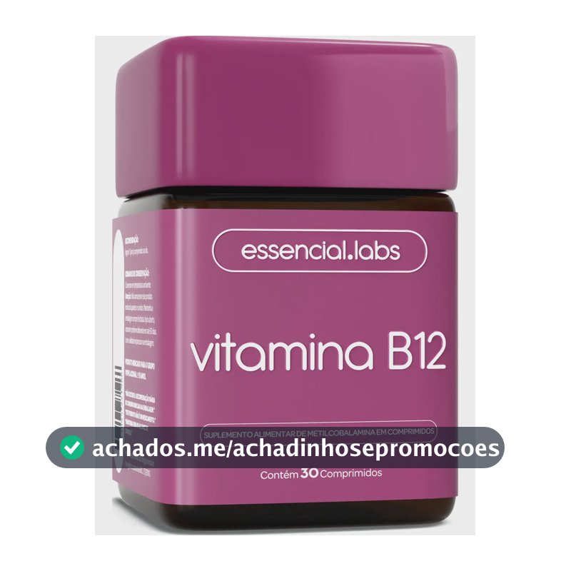 VITAMINA B12 Metilcobalamina - Fórmula com Máxima Pureza e Concentração - 30 Doses