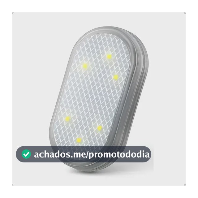 Kit 2 Lâmpada Led Branca Toque Adesivo Velcro Interior Carro