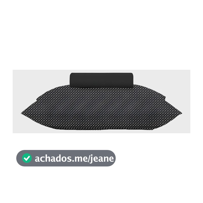 Jogo de Cama Solteiro Slim Organic Lençol Anti-Pilling Altenburg Preto