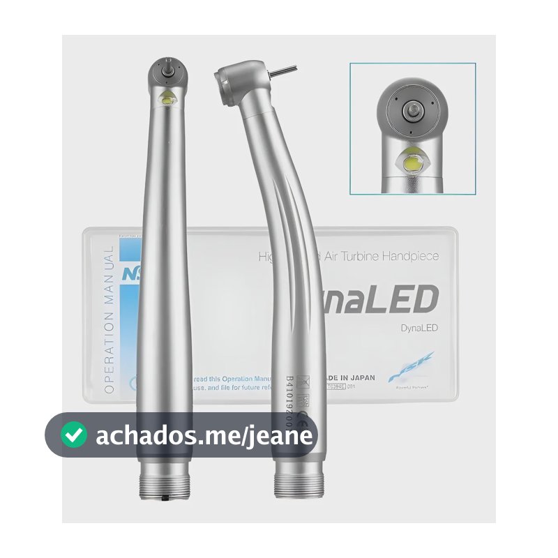 Caneta De Alta Rotação Odontológica Nsk Dynaled M600LG B2 Cor Prateado