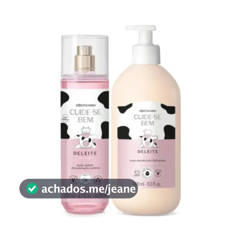 Kit Cuidese Bem Deleite Oboticário Crema Splash