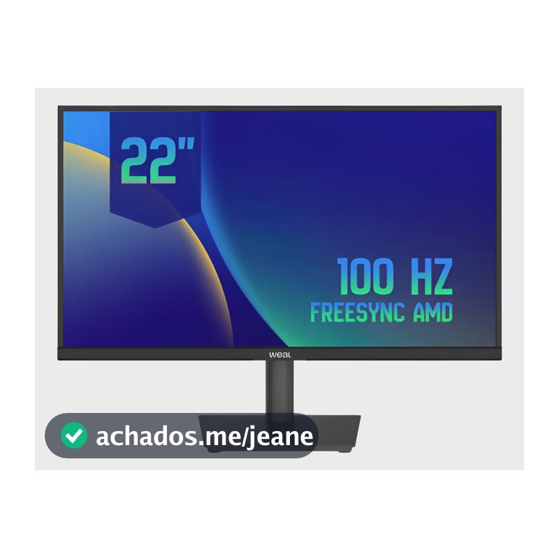 Monitor Weal 22 Va 100hz Full Hd Hdmi Vga Vesa Preto