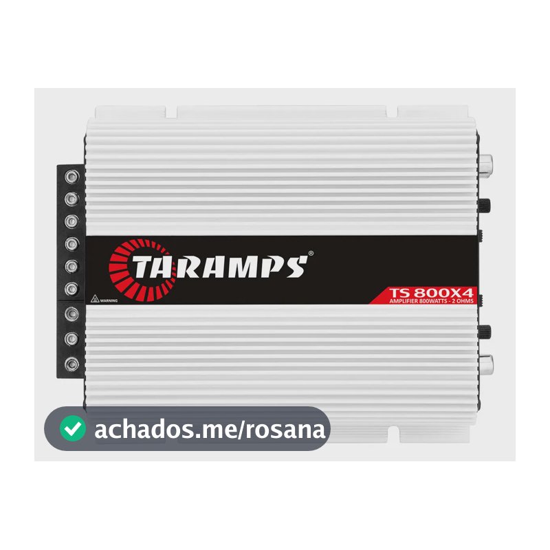 Amplificador Taramps TS 800x4 800W 4 Canais para Som Automotivo