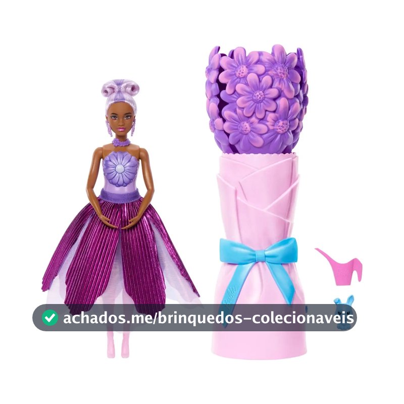 Boneca Barbie Reveal Margarida Roxa Mattel