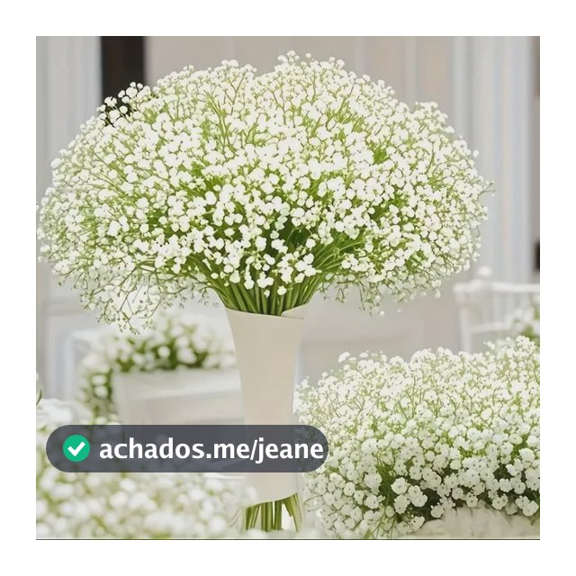 Buquê De Mosquitinho Artificial Branco 20 Maços