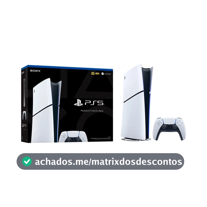 PlayStation 5 Edição Digital 825 GB Slim CFI 2114B Novo Lacrado
