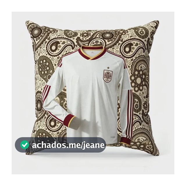 U Capu De Almofadu Jacquard Indianu Bege Paisleu 40 X 40g U