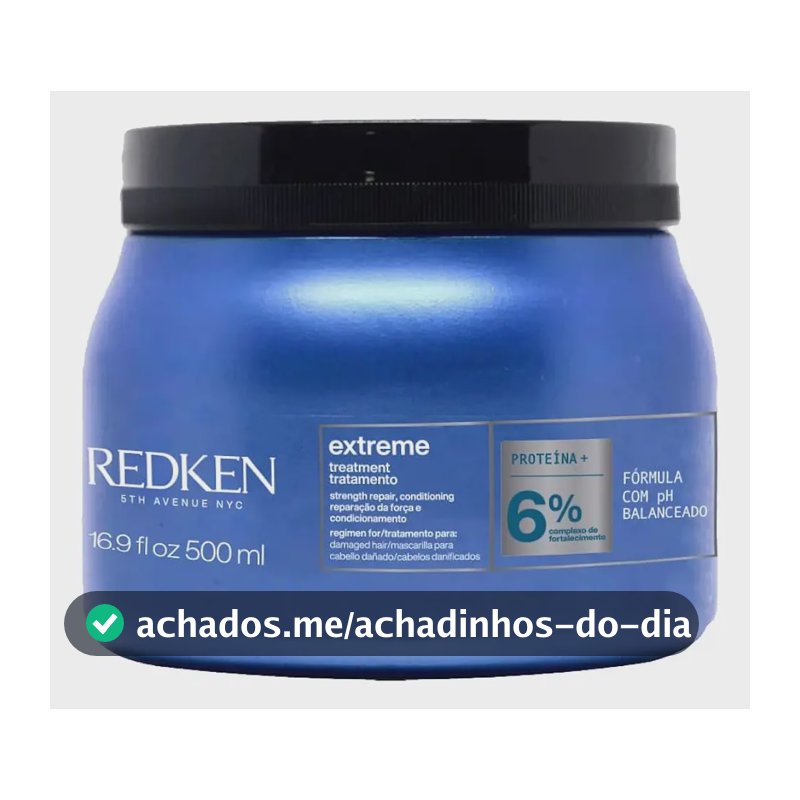 Máscara de tratamento reparação do cabelo danificado Extreme 500 Ml Redken