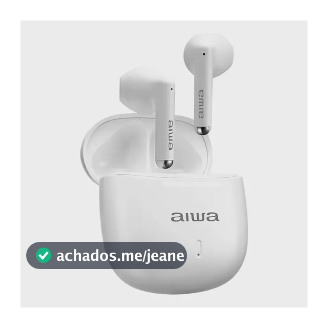 Fone De Ouvido AWS-EB-05-W Earbud Branco Aiwa Bivolt Branco