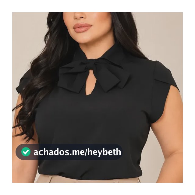 Camisa Social Feminina Manga Curta Gola Laço Crepinho Verão