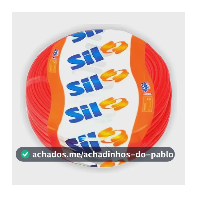 Fio Cabo Flexível 4mm 100 Metros Sil Cores