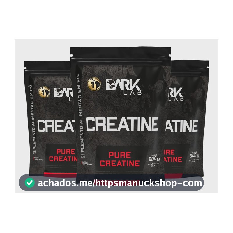 3x Creatina Monohidratada Pura 500g Dark Lab Unidade