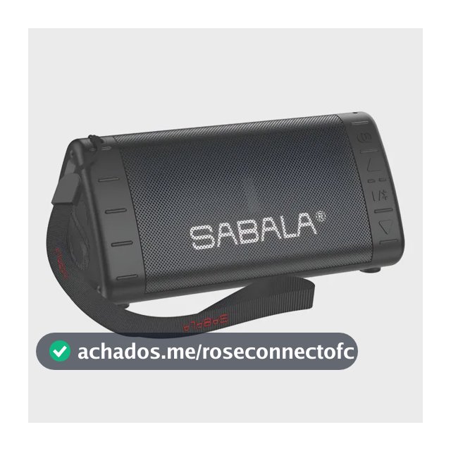 Caixa De Som Portátil Bluetooth Sabala Dr-901 Cor Preto