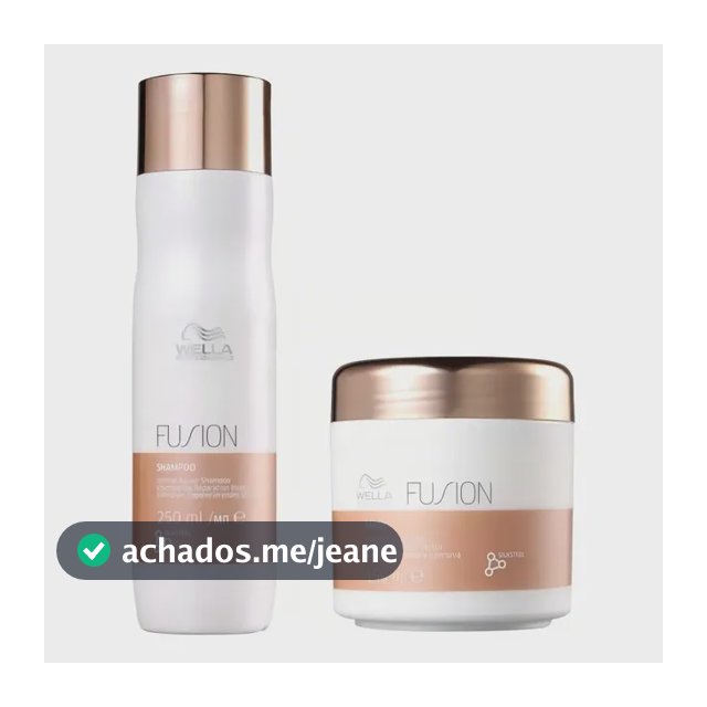 Kit Wella Professionals Fusion Shampoo 250ml + Máscara 150ml