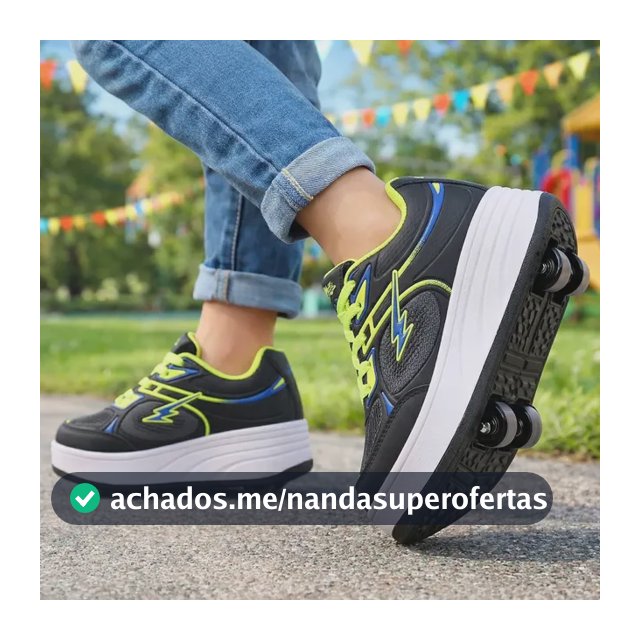 Tênis Mini-pé 4 Rodinhas Diversão P/ Meninas E Meninos