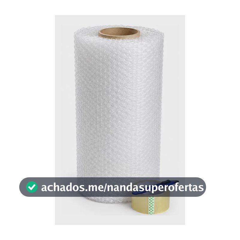 Bobina Plástico Bolha 40x20m - Super Resistente Branco