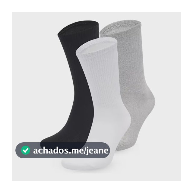Kit 12 Pares Meias Cano Longo Unissex Alto Academia Sport