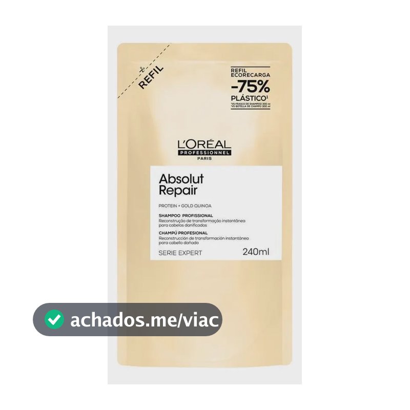 Shampoo Refil Absolut Repair 240ml L'oréal Professionnel
