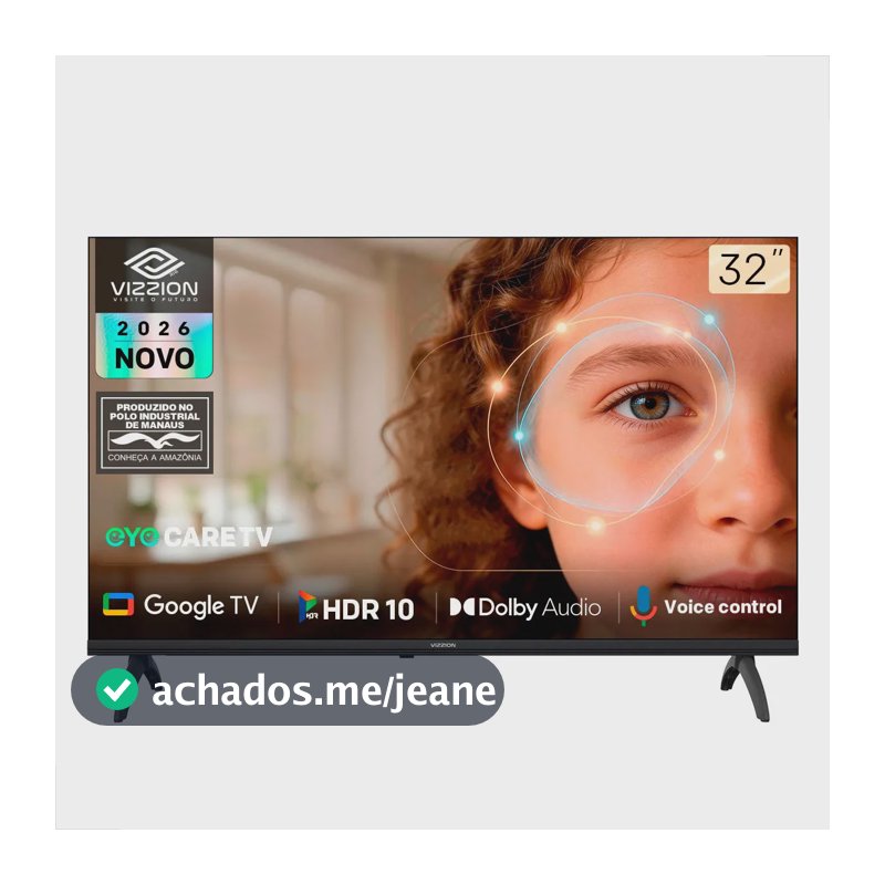 Smart Tv 32 Vizzion Br32e3ha Google Tv Dolby Audio Eye Care