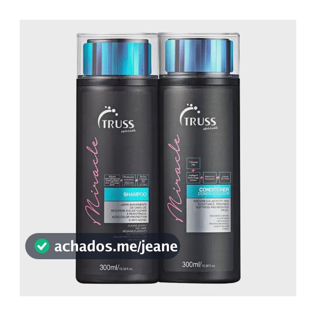 Kit Truss Miracle (Shampoo 300ml + Condicionador 300ml)