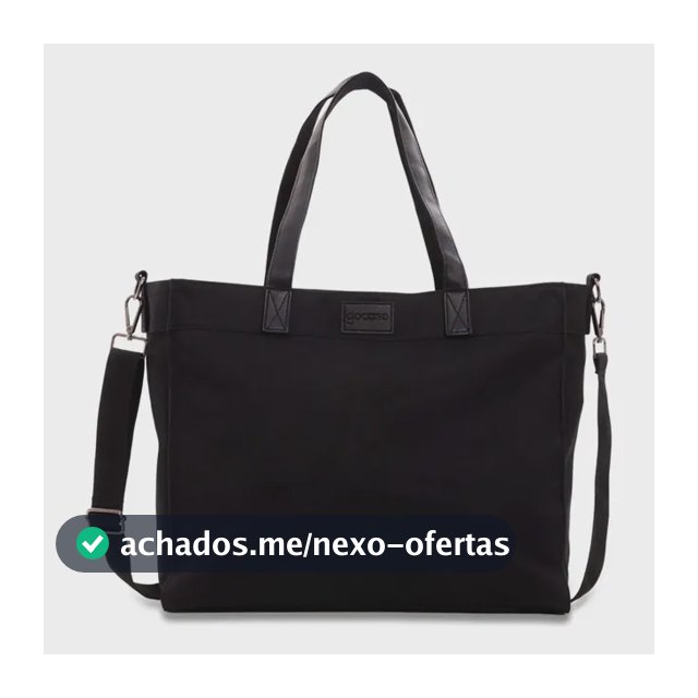 Bolsa Tote Daily Clear Gocase - Leve, Moderna E Minimalista Cor Preto