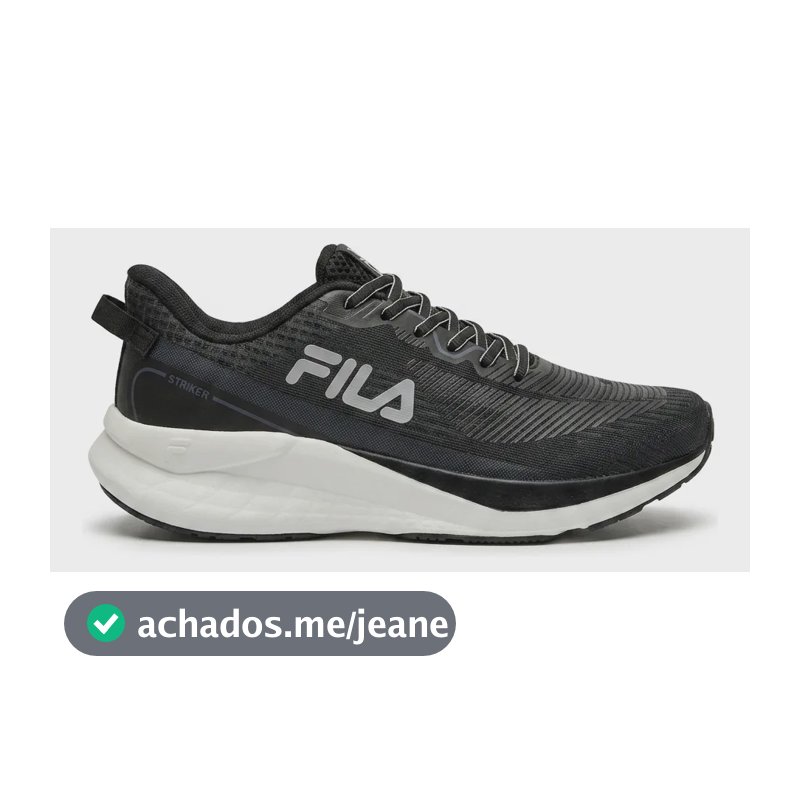 Tênis Fila Striker Masculino Corrida Caminhada Treino Preto/azul/roxe/cinza 42 Br