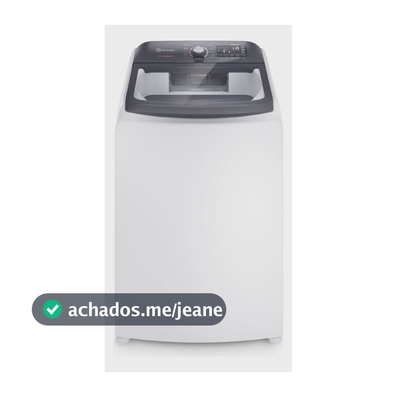 Máquina de Lavar Electrolux LEC15 Branca 15kg Premium Care com Cesto Inox Jet&Clean e Time Control