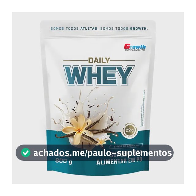 Daily Whey Protein 800g Growth Supplements Baunilha