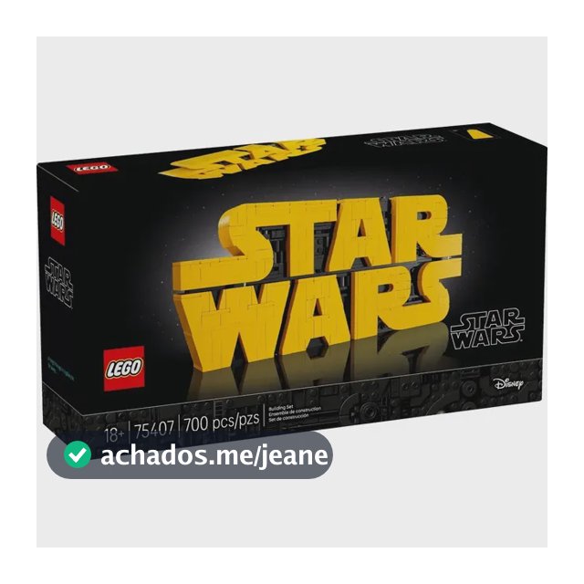 LEGO Logotipo Star Wars para construir com blocos +18 Plastico