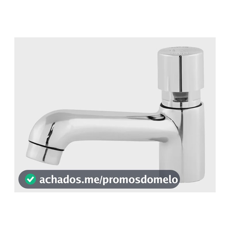 Torneira Automática Lavatório Modelo 1193 C Arejador Acabamento Cromado Cor Prateado