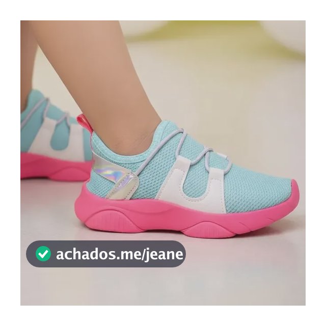Tenis Infantil Escolar Pink Calce Fácil Estilo Confortável
