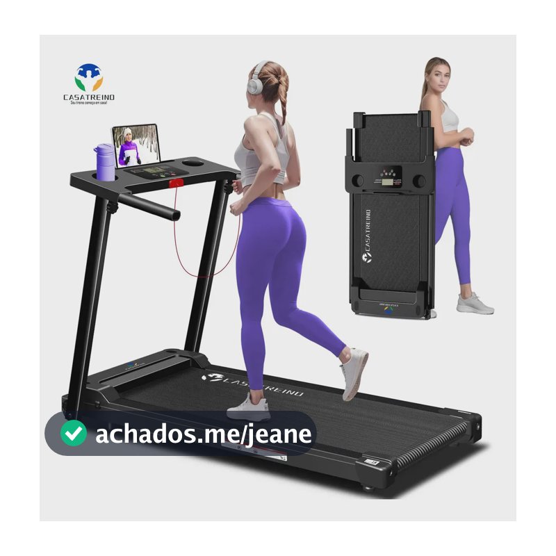 Esteira Elétrica Ergométrica 1.5hp 127v/220v Bivolt Dobrável, Capacidade De Carga 110kg, 12 Tipos Correr