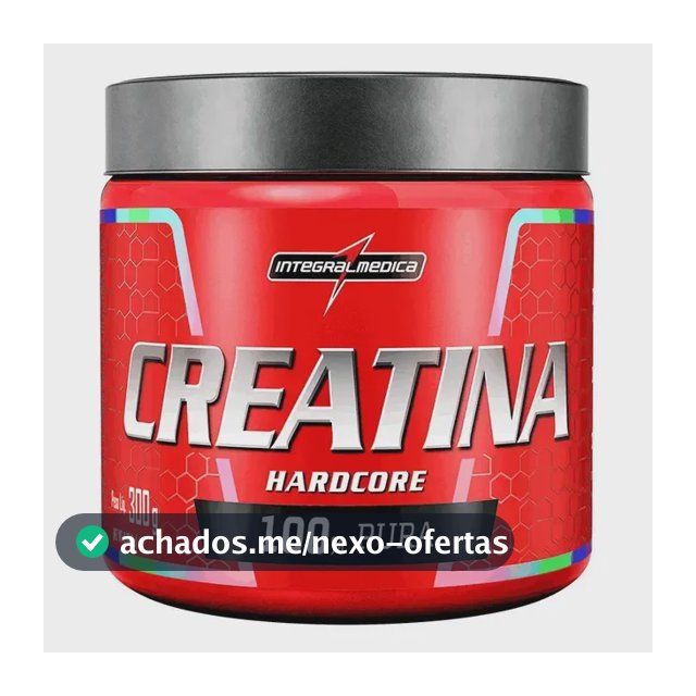 Creatina Integralmédica Monohidratada Hardcore em pó Sem sabor x 300g