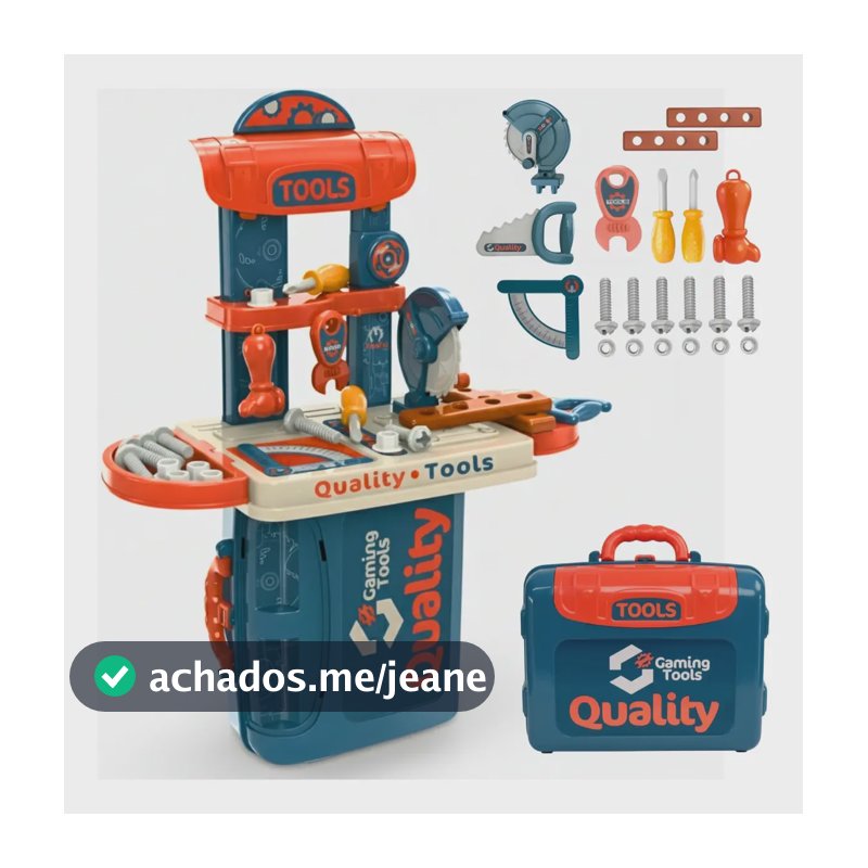 Mini Maleta De Ferramentas Infantil Completa Portátil
