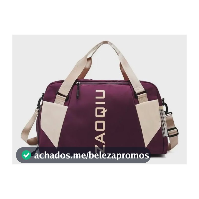 Bolsa Mala De Mão 10kg Feminina De Bordo Viagem Grande Cor Vinho