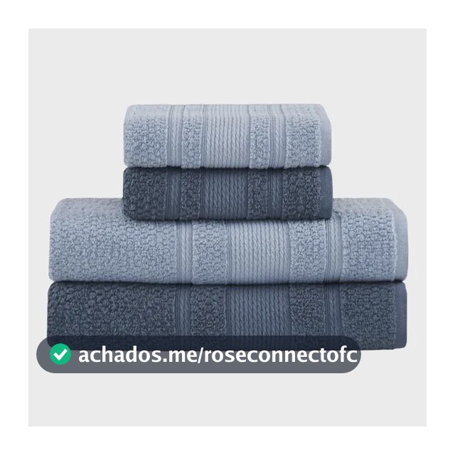 Jogo De Toalhas Buddemeyer Bella Extra Soft Banho 4 Peças Azul Claro/azul Marinho
