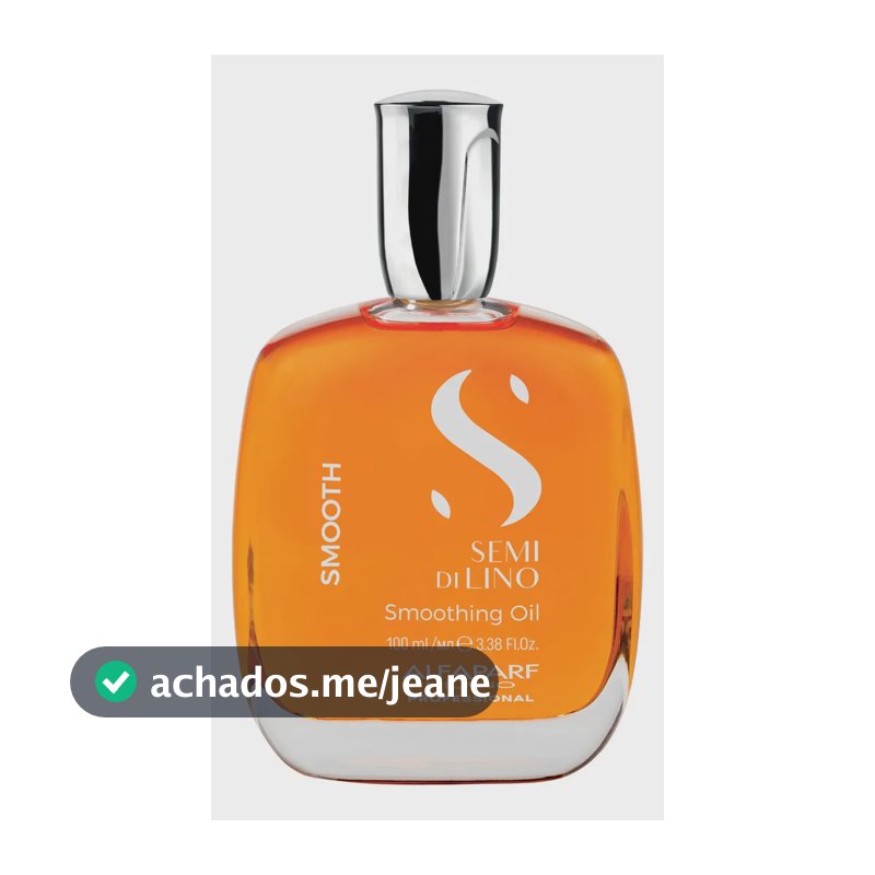 Óleo Smoothing 100 ml Alfaparf Semi Di Lino Smooth