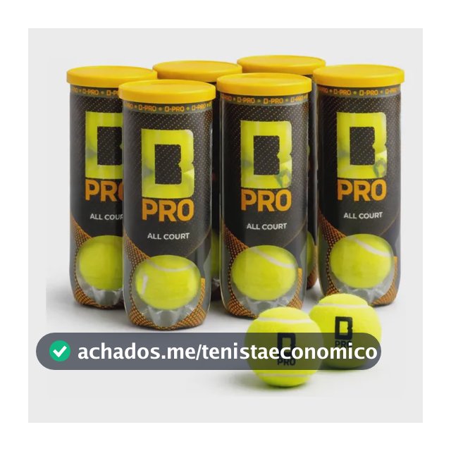 Bola De Tênis Profissional All Court Kit 6 Tubos 18 Bolas