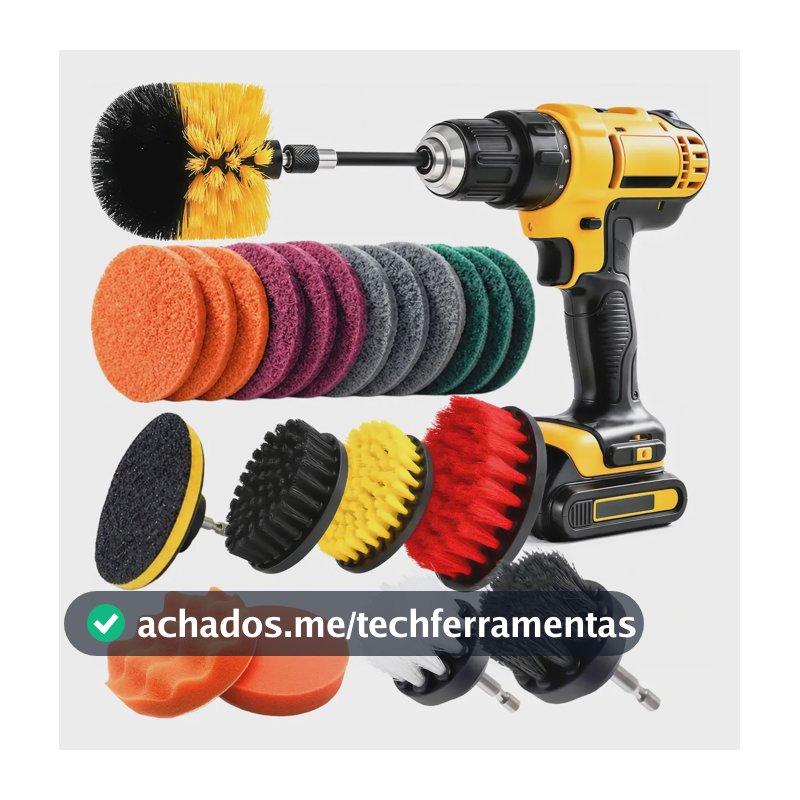 Kit 22 Escovas Rotativa Limpeza Para Furadeira Parafusadeira
