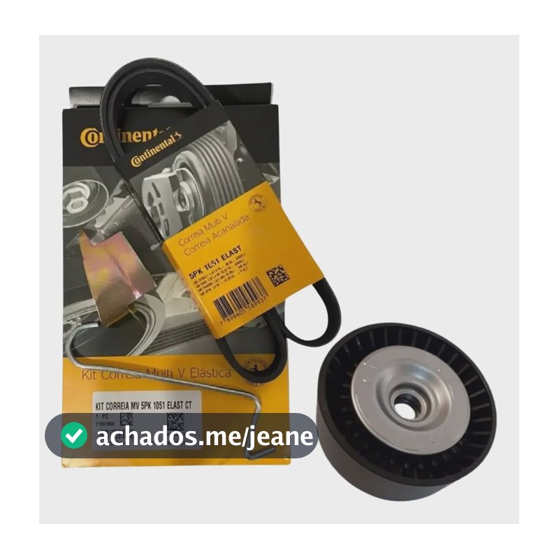 Kit Correia Alternador E Polia Onix Cobalt Prisma 2017/2020