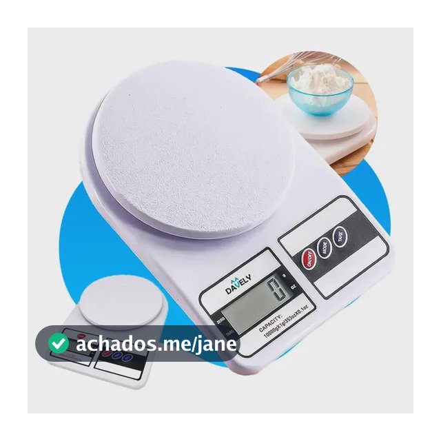 Balança Digital De Precisão Davely Cook Cozinha Para Uso Domestico E Profissional Fitness Ideal Para Dietas Treinos Alimentos Confeitaria Nutrição Capacidade Máxima 10 Kg Branco