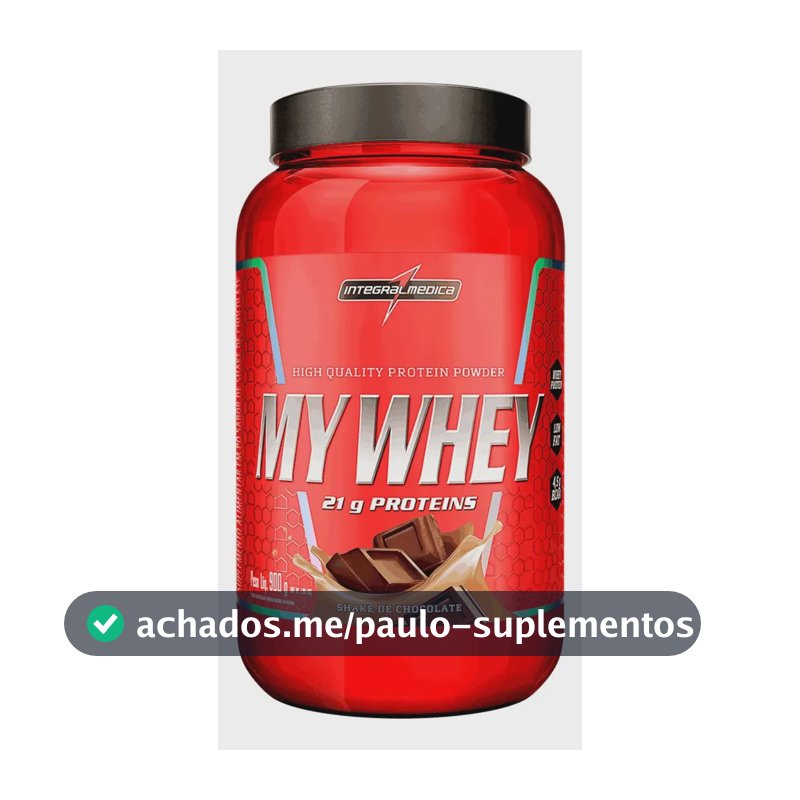 My Whey Shake De Chocolate Pote 900g Integralmédica Chocolate