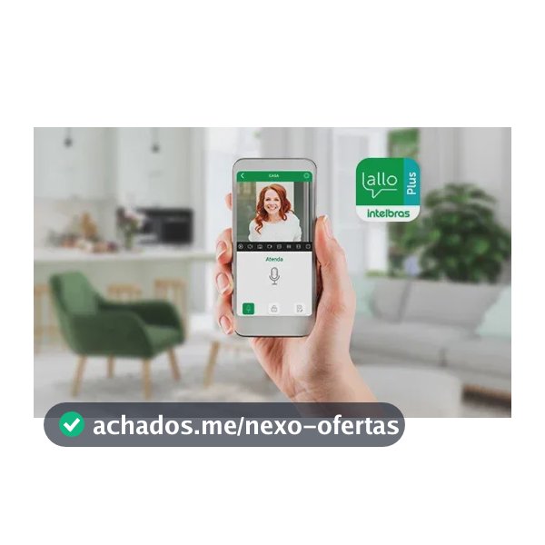 Intelbras Allo Wt7 Porteiro Eletrônico Preto e Cinza