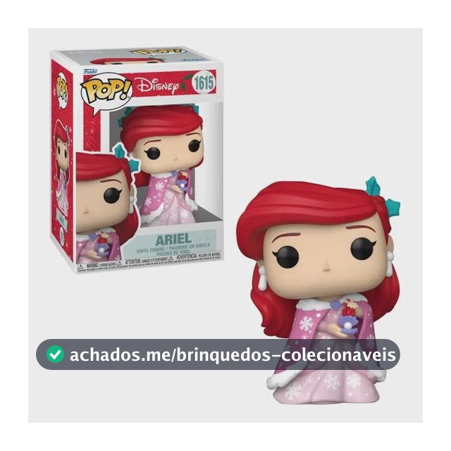 Boneco Funko Pop! Disney Princesas De Natal - Ariel