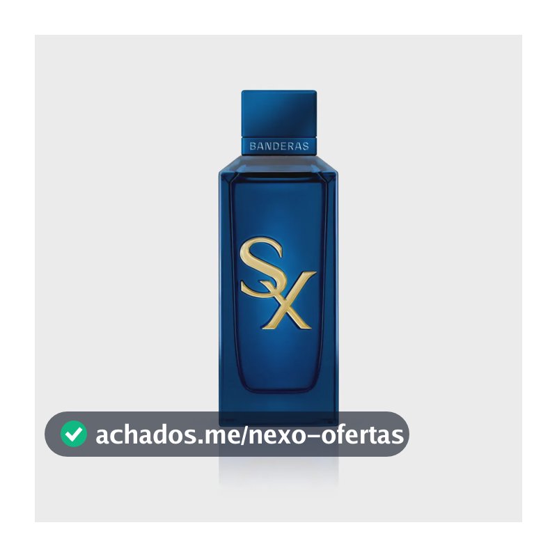 Perfume masculino Banderas Seduction X Eau de Parfum 100ml - Aromático - Longa duração - Projeção Marcante e acordes que reagem com o calor do seu corpo