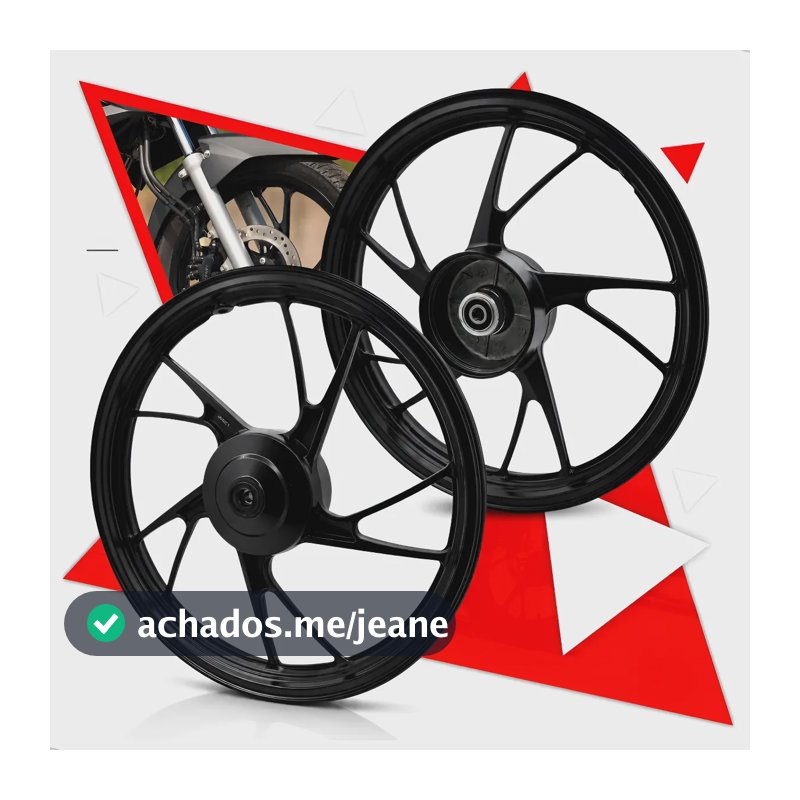 Rodas Cg Titan 150 04-13 Cg Start160 Pé Galinha Preto Tambor Preto