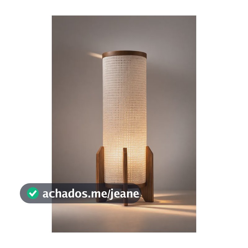Luminária De Quarto Sala Abajur Decoração De Chão Elegante  Palha