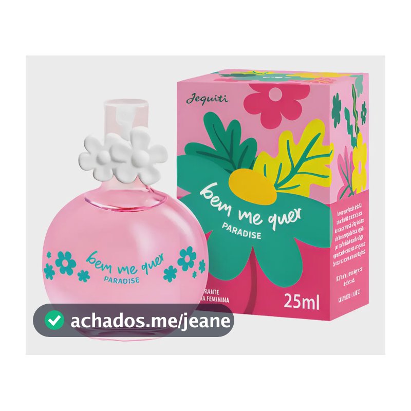 Perfume Feminino Bem Me Quer Paradise Jequiti Colônia 25ml