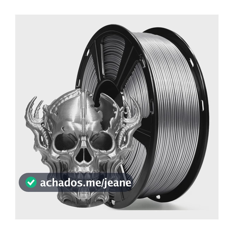 Petg Filamento De Impressora 3d Petg 1,75mm 1kg Prateado