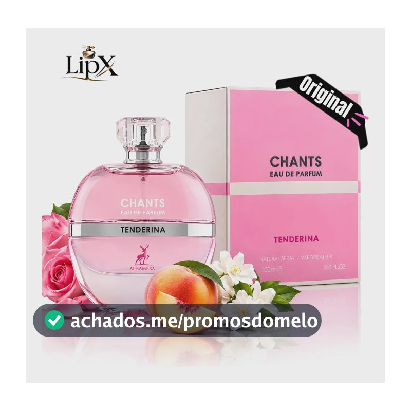 Perfume Árabe Chants Tenderina Feminino Edp 100ml Original